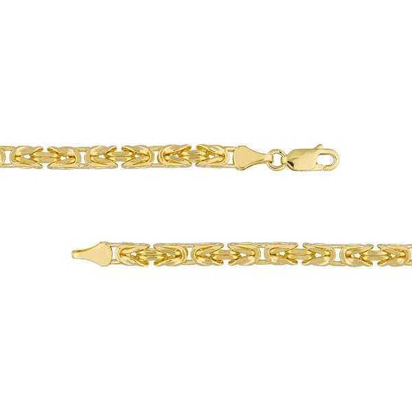 4.1mm Square Beveled Byzantine Chain