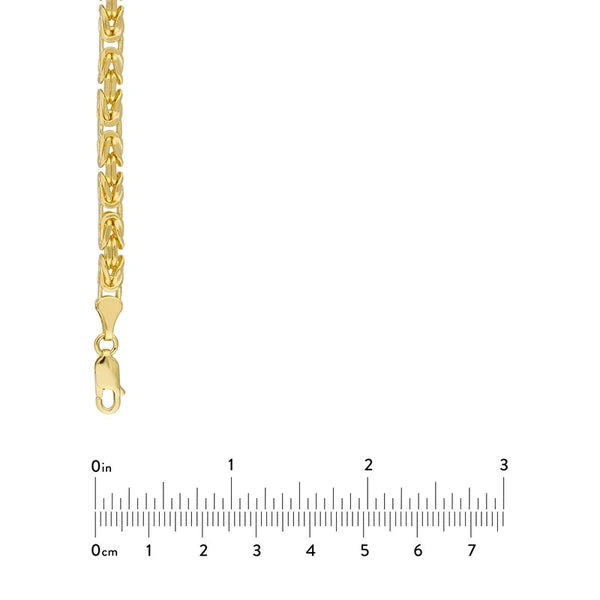4.1mm Square Beveled Byzantine Chain