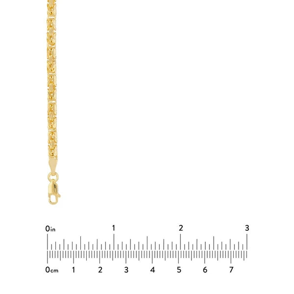 3.50mm Square Beveled Byzantine Chain