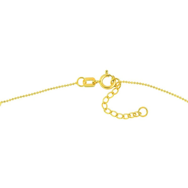 Mini Bead and Twist Adjustable Anklet