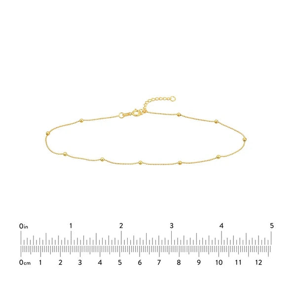 D/C Bead Stations Adjustable Anklet