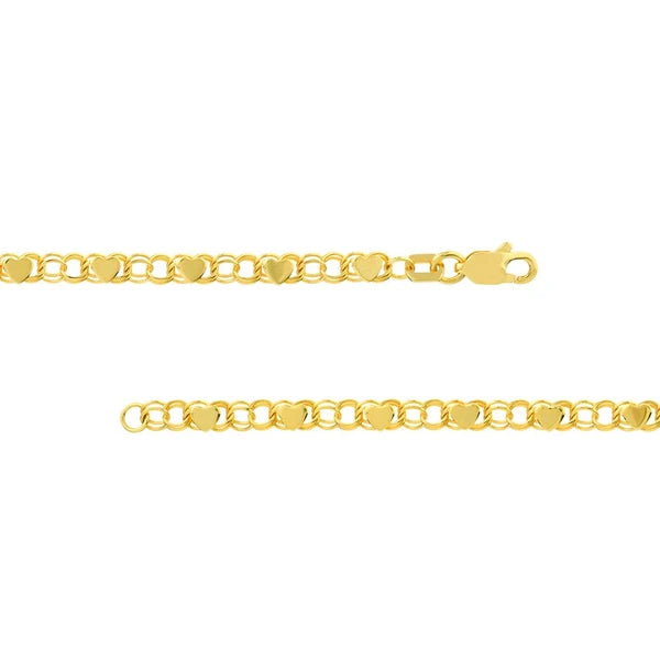 Heart Mirror Rope Chain Bracelet