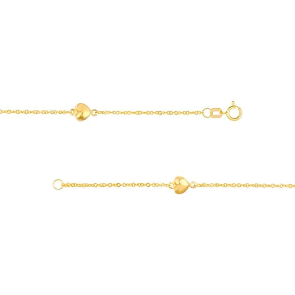 Puffy Heart Station Trio Bracelet