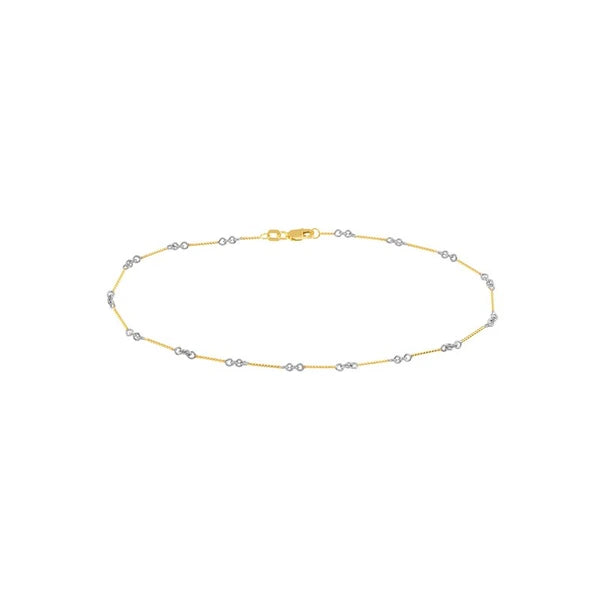 0.8mm Two-Tone Designer Twist Chain with Lobster Lock