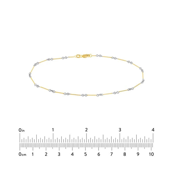 0.8mm Two-Tone Designer Twist Chain with Lobster Lock