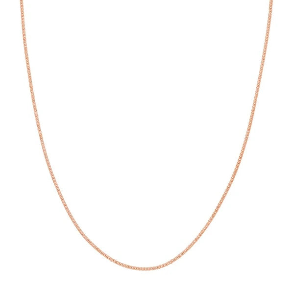 Sterling Silver Plated Squared Wheat Chain