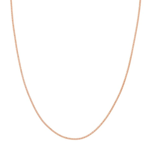 Sterling Silver Plated Squared Wheat Chain