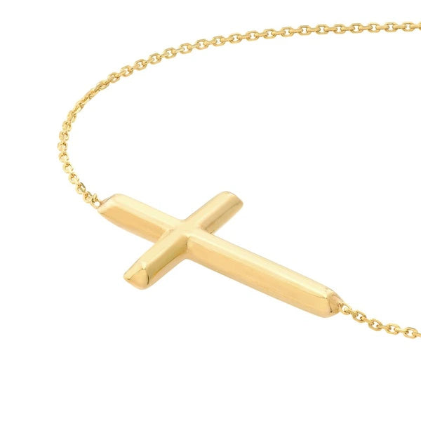 E2W Sideways Cross Bracelet
