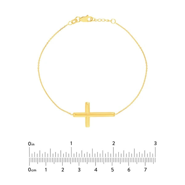 E2W Sideways Cross Bracelet