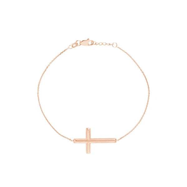 E2W Sideways Cross Bracelet