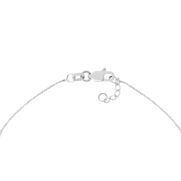 Sterling Silver Small Sideways Cross Bracelet