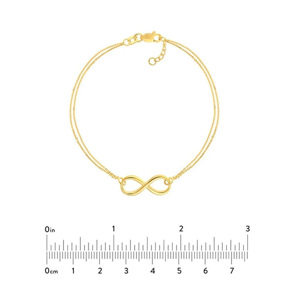 Double Strand Infinity Adjustable Bracelet