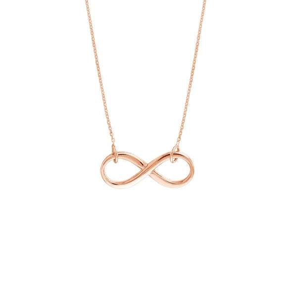 Plated Sterling Silver Infinity Necklace