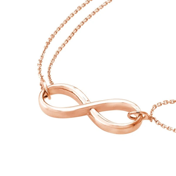 Plated Sterling Silver Infinity Bracelet