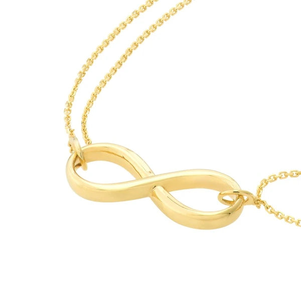 Plated Sterling Silver Infinity Bracelet
