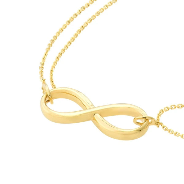 Plated Sterling Silver Infinity Bracelet