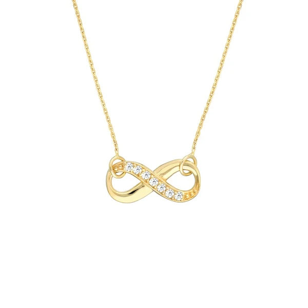 Infinity Adj. Necklace with 1/15tcw Diamond