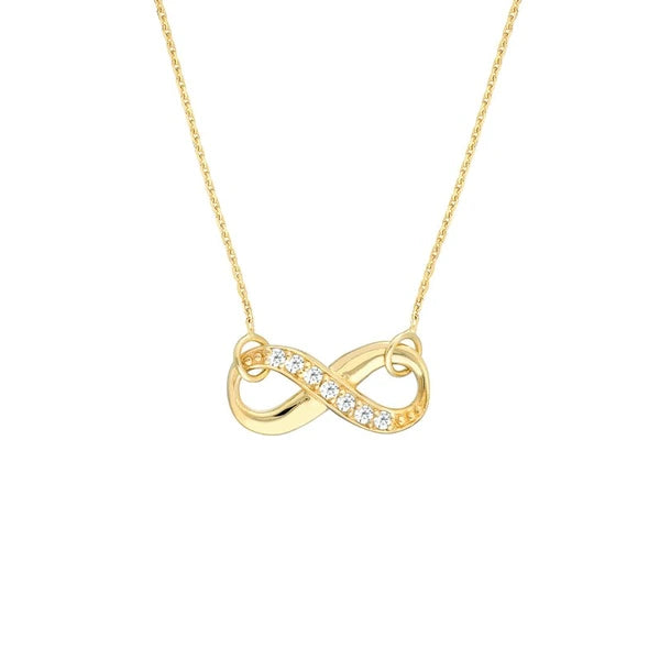 Infinity Adj. Necklace with 1/15tcw Diamond