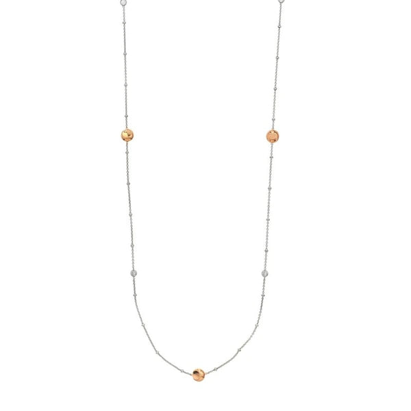 Long And Lovely R/p Bead W/cz Stat Neck