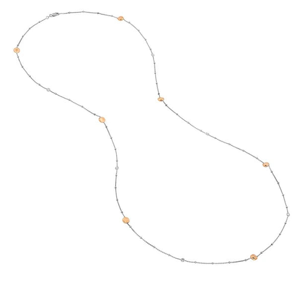 Long And Lovely R/p Bead W/cz Stat Neck