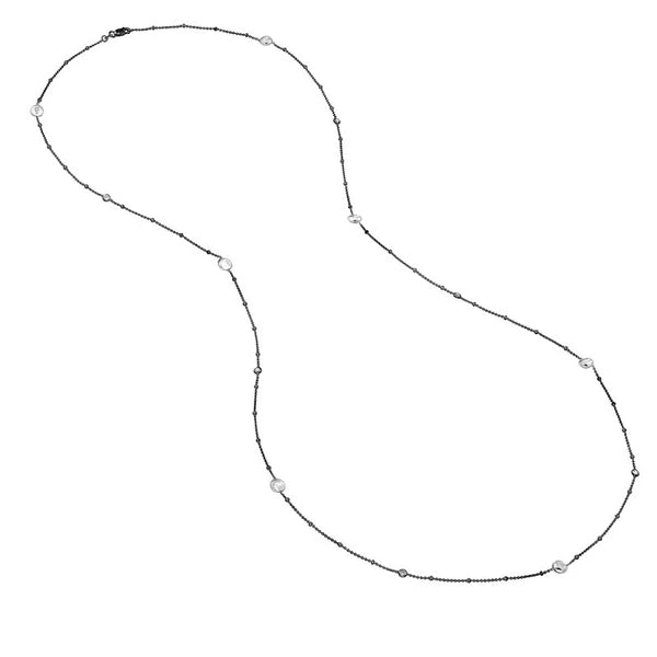 Long And Lovely Bead W/ Cz Stat Neck