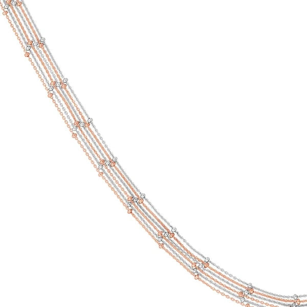 Multi-Strand Saturn Chain Necklace