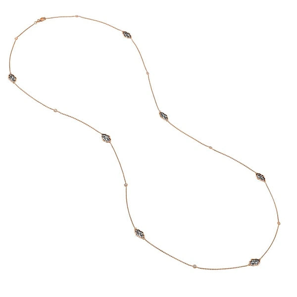 Long And Lovely R/p Filigree W/cz Stat