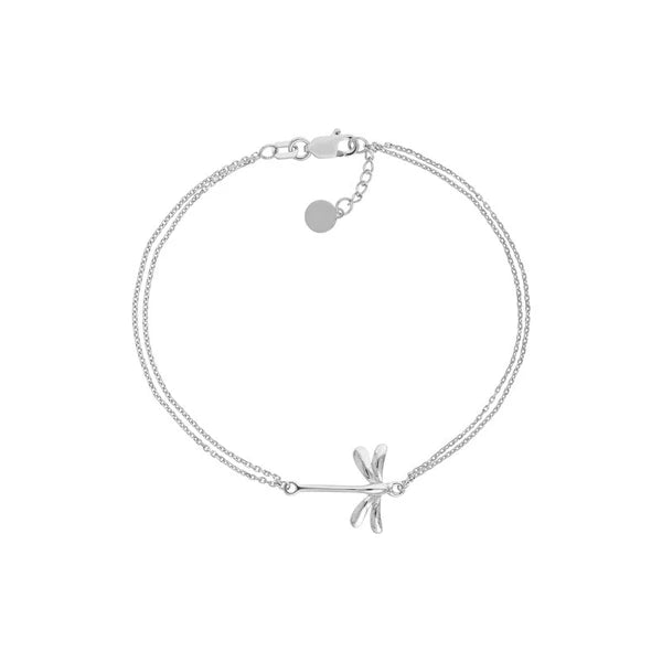 Sterling Silver Dragonfly Adjustable Bracelet