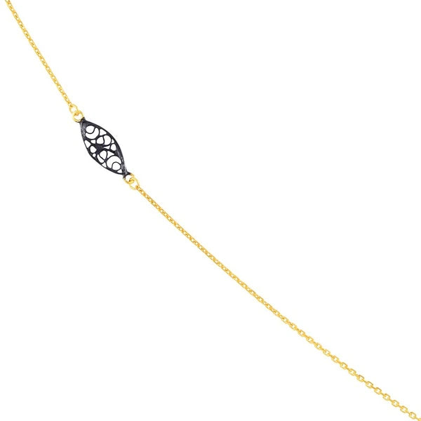 Sterling Silver Oval Filigree Stations Long Necklace