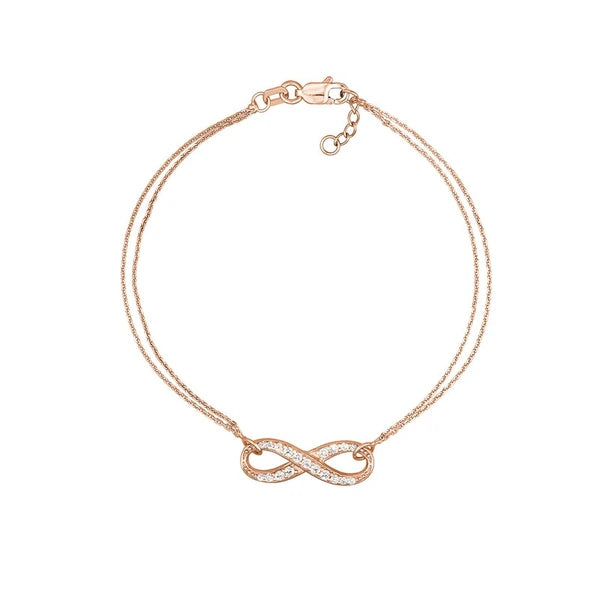 CZ Infinity Adjustable Bracelet