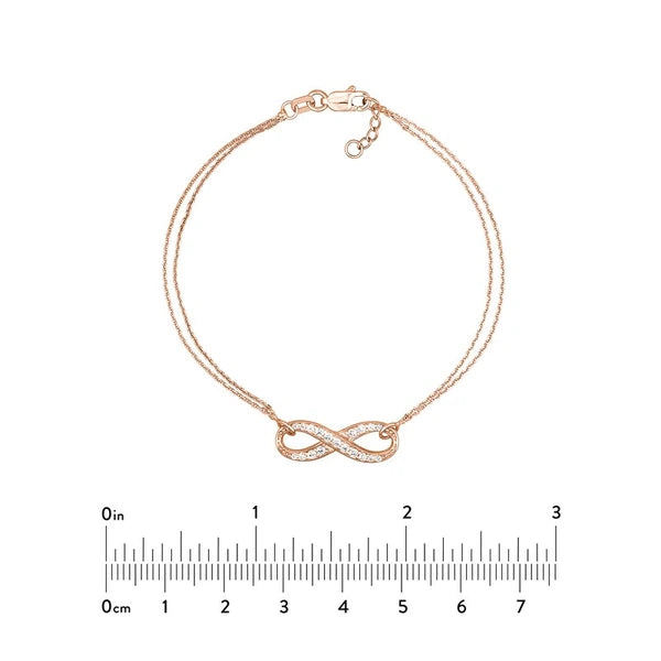 CZ Infinity Adjustable Bracelet