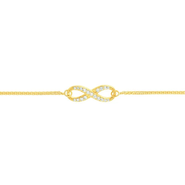 CZ Infinity Adjustable Bracelet