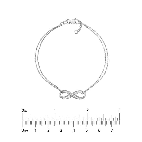 CZ Infinity Adjustable Bracelet