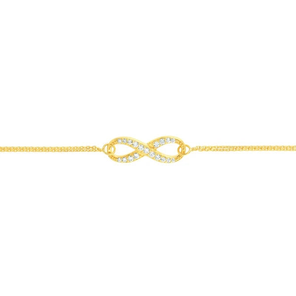 CZ Infinity Adjustable Bracelet