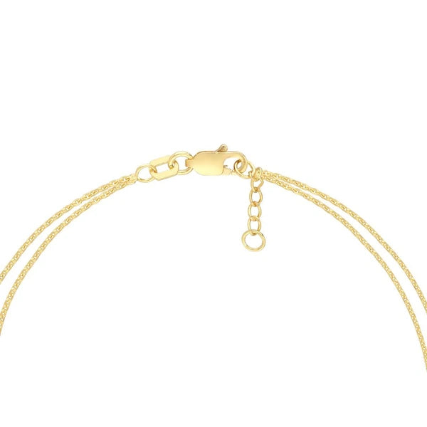 Plated Sterling Silver Sideways CZ Cross Bracelet