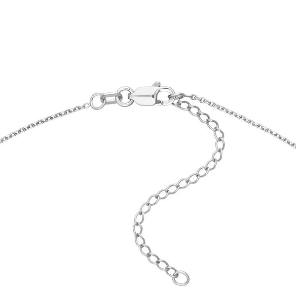 Sterling Silver CZ Interlocking Circles Necklace