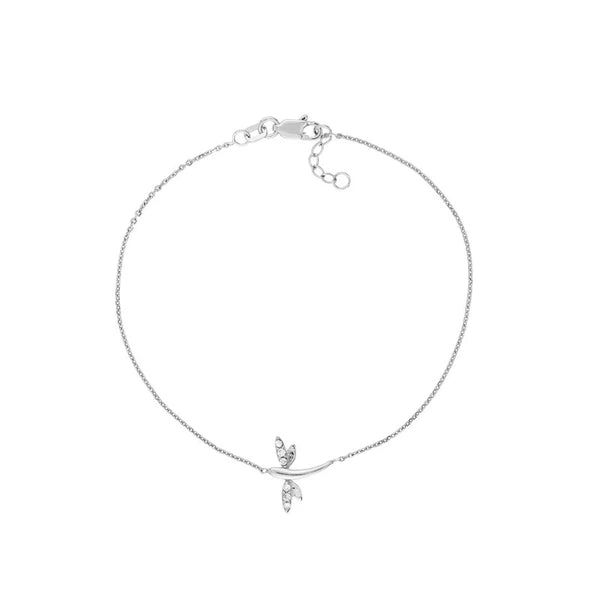 Plated Sterling Silver Mini Dragonfly Bracelet