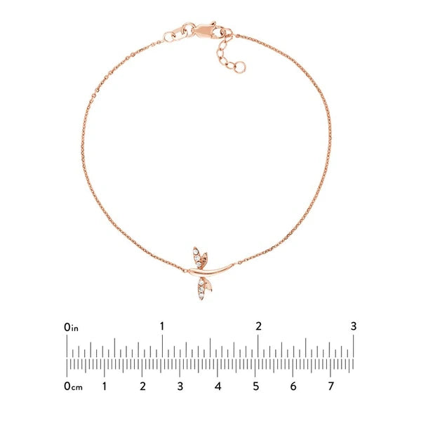 Plated Sterling Silver Mini Dragonfly Bracelet