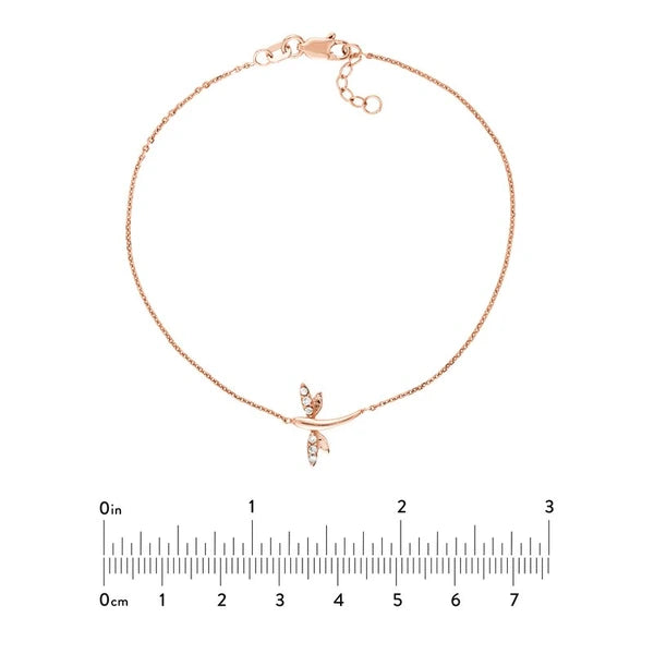 Plated Sterling Silver Mini Dragonfly Bracelet