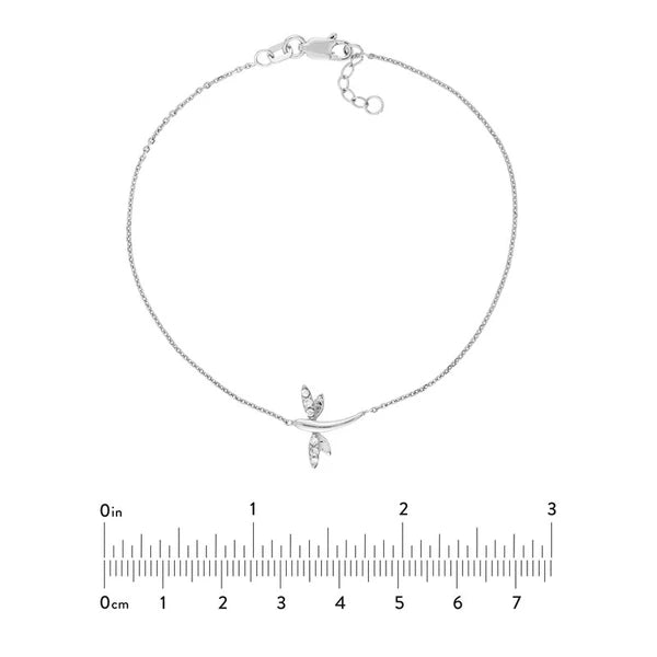 Plated Sterling Silver Mini Dragonfly Bracelet