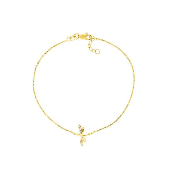Plated Sterling Silver Mini Dragonfly Bracelet