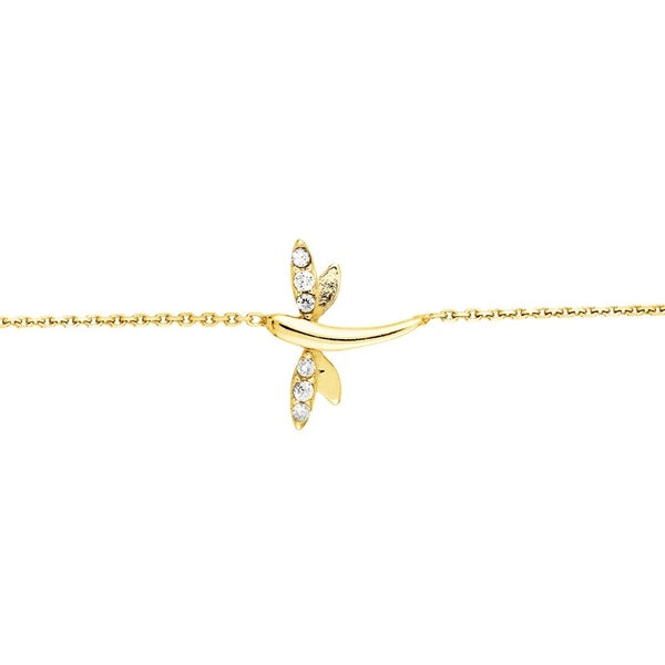 Plated Sterling Silver Mini Dragonfly Bracelet