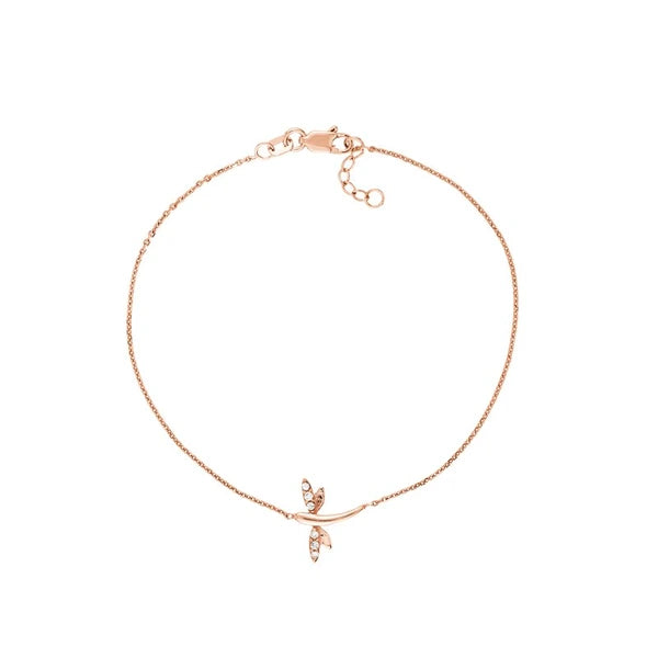 Plated Sterling Silver Mini Dragonfly Bracelet