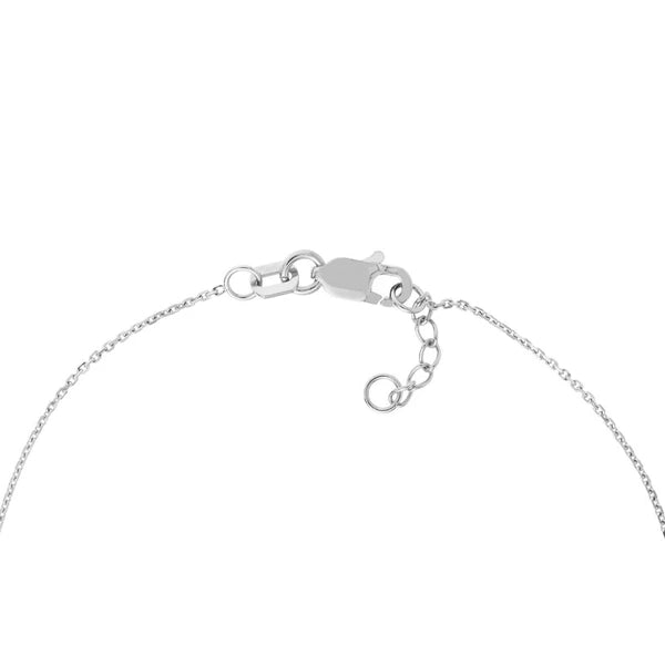 Sideways Mini CZ Wishbone Adj. Bracelet