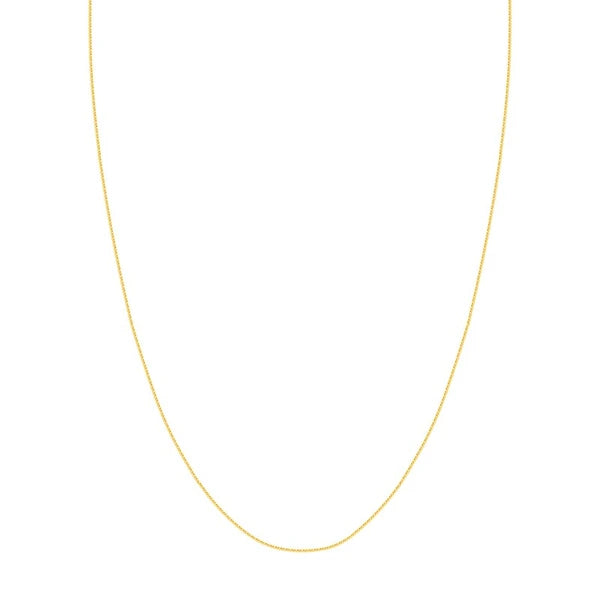 1.15mm Square Wheat Chain with Slider Bead