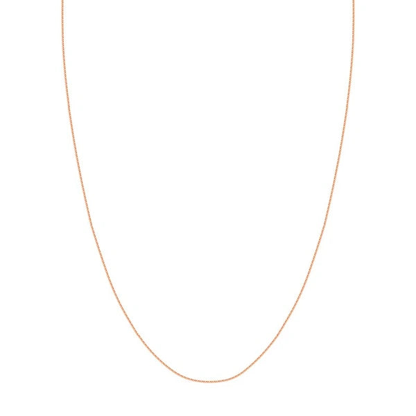 1.15mm Square Wheat Chain with Slider Bead