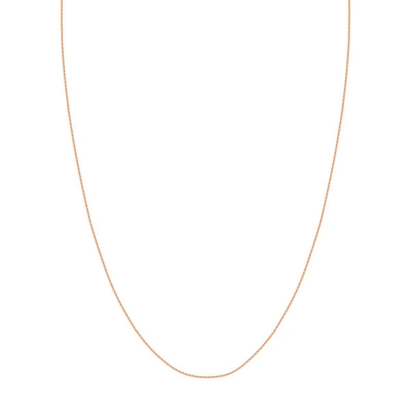 1.15mm Square Wheat Chain with Slider Bead