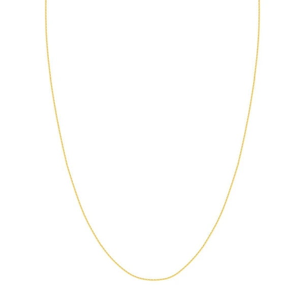 1.15mm Square Wheat Chain with Slider Bead