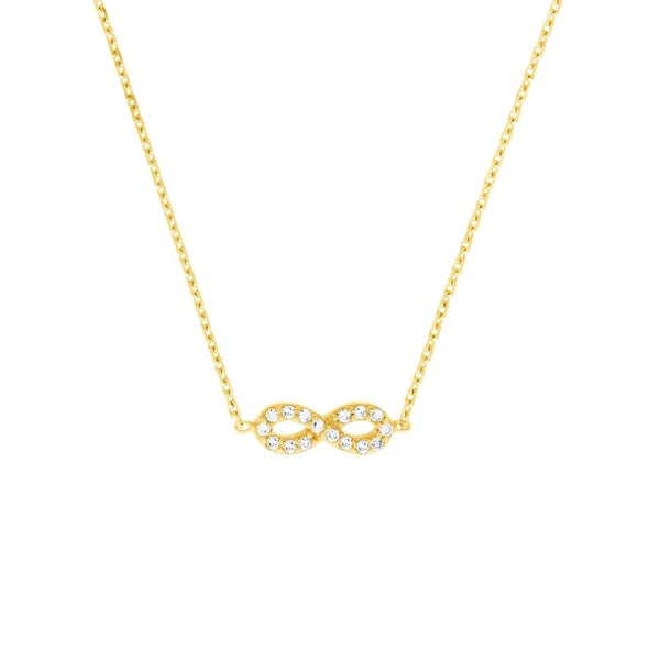 Mini CZ Infinity Adjustable Necklace