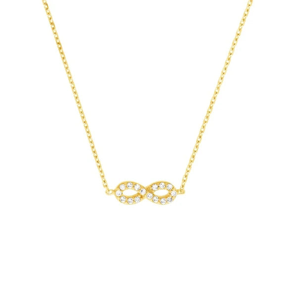 Mini CZ Infinity Adjustable Necklace